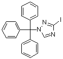 structure of CAS# 151899-62-6, 3-碘-1-(三苯基甲基)-1H-1,2,4-三唑