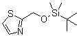 CAS # 152351-97-8, 2-((tert-Butyl-dimethyl-silanyloxy)methyl)thiazole, 2-[[[(1,1-Dimethylethyl)dimethylsilyl]oxy]methyl]thiazole