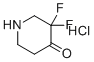 3,3-Difluoropiperidin-4-one hydrochloride molecular structure (CAS 1523618-12-3)
