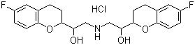 structure of CAS# 152520-56-4, 盐酸奈必洛尔