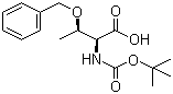 structure of CAS# 15260-10-3, N-叔丁氧羰基-O-苄基-L-苏氨酸