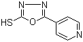 structure of CAS# 15264-63-8, 5-(4-吡啶基)-1,3,4-噁二唑-2-硫醇