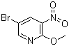structure of CAS# 152684-30-5, 5-Bromo-2-methoxy-3-nitropyridine