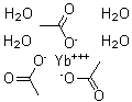 CAS 登录号：15280-58-7, 四水合乙酸镱