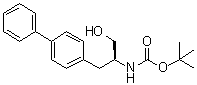 (2S)-2-(叔丁氧羰基氨基)-3-(联苯-4-基)丙醇分子结构 (CAS 153037-40-2)