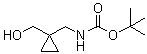 structure of CAS# 153248-46-5, 1-羟基甲基-1-(叔丁氧羰基氨基甲基)环丙烷