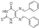 structure of CAS# 1533426-72-0, 2,3-二氢-5,6-二[(E)-(苯基亚甲基)氨基]-2-硫代-4(1H)-嘧啶酮