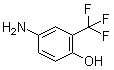structure of CAS# 1535-76-8, 4-Amino-2-(trifluoromethyl)phenol