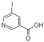 structure of CAS# 15366-65-1, 5-碘吡啶-3-羧酸