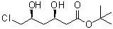 structure of CAS# 154026-93-4, (3R,5S)-6-Chloro-3,5-dihydroxyhexanoic acid tert-butyl ester