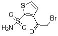 structure of CAS# 154127-28-3, 3-溴乙酰基-2-噻吩磺酰胺