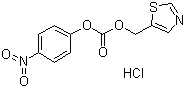 structure of CAS# 154212-59-6, ((5-Thiazolyl)methyl)-(4-nitrophenyl)carbonate hydrochloride