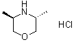 structure of CAS# 1542268-31-4, (3R,5R)-3,5-二甲基吗啉盐酸盐