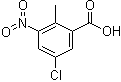structure of CAS# 154257-81-5, 5-氯-2-甲基-3-硝基苯甲酸