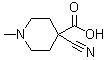 structure of CAS# 1542938-62-4, 4-氰基-1-甲基-4-哌啶羧酸