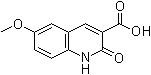 structure of CAS# 154386-35-3, 6-甲氧基-1,2-二氢-2-氧代-3-喹啉甲酸