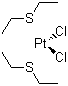 structure of CAS# 15442-57-6, 顺式二氯二(二乙基硫醚)铂(II)