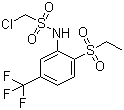 CAS # 1546-17-4, 1-Chloro-N-[2-(ethylsulfonyl)-5-(trifluoromethyl)phenyl]methanesulfonamide, 1-Chloro-6'-(ethylsulfonyl)-alpha,alpha,alpha-trifluoromethanesulfono-m-toluidide