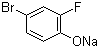 structure of CAS# 154868-20-9, 4-溴-2-氟苯酚钠盐