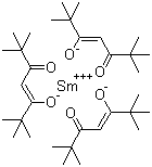 structure of CAS# 15492-50-9, 三(2,2,6,6-四甲基-3,5-庚二酮酸)钐