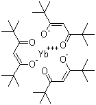 structure of CAS# 15492-52-1, 三(2,2,6,6-四甲基-3,5-庚二酮酸)镱