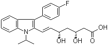 CAS # 155229-75-7, (3R,5S,6E)-7-[3-(4-Fluorophenyl)-1-(1-methylethyl)-1H-indol-2-yl]-3,5-dihydroxy-6-heptenoic acid