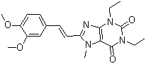 structure of CAS# 155270-99-8, 伊曲茶碱
