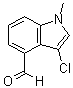 CAS # 1553729-03-5, 3-Chloro-1-methyl-1H-indole-4-carboxaldehyde