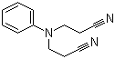 structure of CAS# 1555-66-4, N,N-Bis(cyanoethyl)aniline