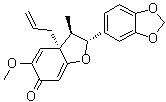 structure of CAS# 155551-61-4, [2R-(2alpha,3beta,3aalpha)]-2-(1,3-苯并二氧戊环-5-基)-3,3a-二氢-5-甲氧基-3-甲基-3a-(2-丙烯基)-6(2H)-苯并呋喃酮