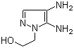 structure of CAS# 155601-17-5, 4,5-二氨基-1-(2-羟乙基)吡唑