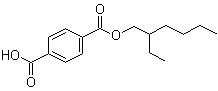 structure of CAS# 155603-50-2, 1,4-苯二羧酸 1-(2-乙基己基)酯