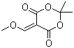 CAS 登录号：15568-85-1, 5-(甲氧基亚甲基)-2,2-二甲基-1,3-二氧杂环己-4,6-二酮