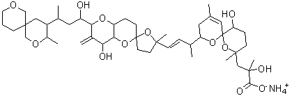 structure of CAS# 155716-06-6, 冈田酸铵盐