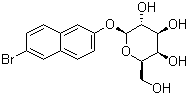 structure of CAS# 15572-30-2, 6-溴-2-萘基 beta-D-吡喃半乳糖苷