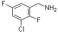 structure of CAS# 1557849-73-6, 3-氯-2,5-二氟苯甲胺