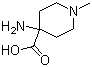 structure of CAS# 15580-66-2, 4-氨基-1-甲基哌啶-4-羧酸