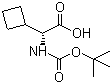 structure of CAS# 155905-78-5, Boc-D-环丁基甘氨酸