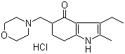 structure of CAS# 15622-65-8, Molindone hydrochloride