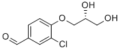 structure of CAS# 1563017-36-6, (R)-3-chloro-4-(2,3-dihydroxypropoxy)benzaldehyde