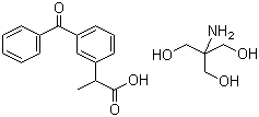 structure of CAS# 156604-79-4, 右旋酮洛芬氨丁三醇