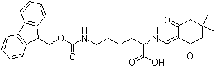 structure of CAS# 156648-40-7, N-1-(4,4-二甲基-2,6-二氧代环己亚基)乙基-N'-芴甲氧羰基-L-赖氨酸