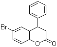 structure of CAS# 156755-23-6, 6-溴-3,4-二氢-4-苯基-2H-1-苯并吡喃-2-酮