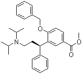 structure of CAS# 156755-35-0, 3-[(1R)-3-[双(1-甲基乙基)氨基]-1-苯基丙基]-4-(苯基甲氧基)苯甲酸甲酯