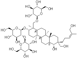 structure of CAS# 156764-83-9, 凤仙萜四醇苷 C