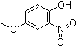 structure of CAS# 1568-70-3, 4-甲氧基-2-硝基酚