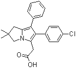 CAS 登录号：156897-06-2, 利克飞龙, 2-[2-(4-氯苯基)-6,6-二甲基-1-苯基-5,7-二氢吡咯烷嗪-3-基]乙酸