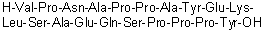 CAS # 1569293-45-3, L-Valyl-L-prolyl-L-asparaginyl-L-alanyl-L-prolyl-L-prolyl-L-alanyl-L-tyrosyl-L-alpha-glutamyl-L-lysyl-L-leucyl-L-seryl-L-alanyl-L-alpha-glutamyl-L-glutaminyl-L-seryl-L-prolyl-L-prolyl-L-prolyl-L-tyrosine
