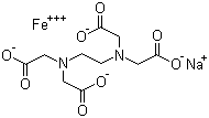 structure of CAS# 15708-41-5, EDTA ferric sodium salt