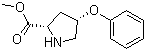 structure of CAS# 157187-62-7, (2S,4S)-4-苯氧基-2-吡咯烷甲酸甲酯